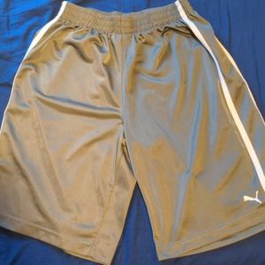 Gray Puma Athletic Shorts